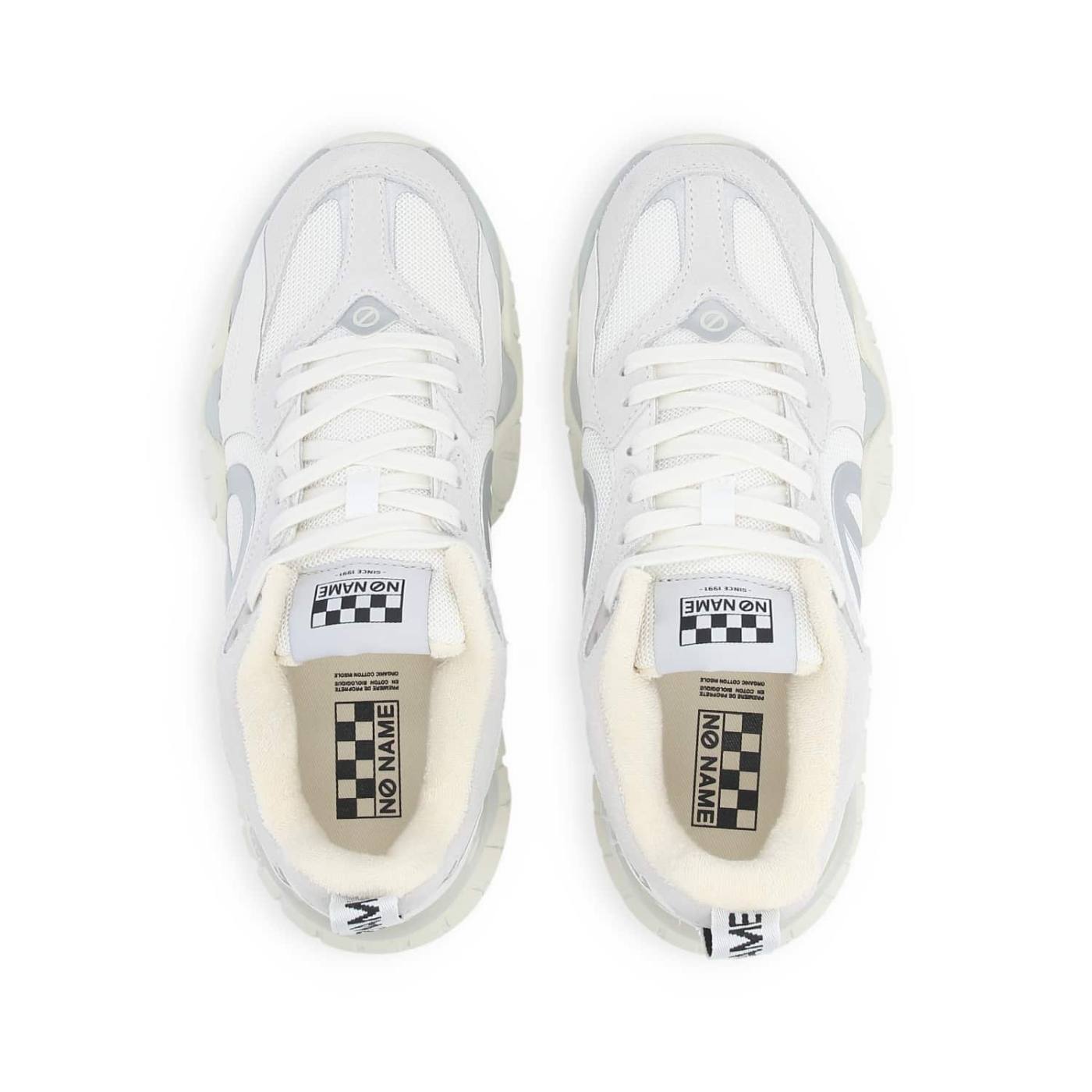 KRAZEE RUNNER - SUEDE/REC.KNIT - WHITE/WHITE